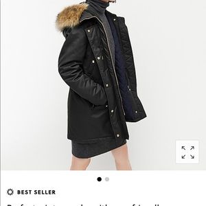 J Crew Perfect Winter Parka with Primaloft